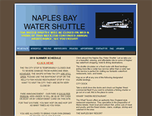 Tablet Screenshot of naplesbaywatershuttle.com